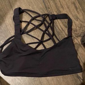 Black lululemon sport bra small